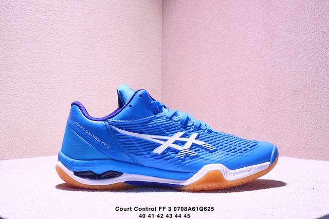 公司级Asics Court Control Ff 3 Paris 亚瑟士 耐磨透气 低帮专业网球鞋 适用于所有球场的网球鞋 主要是硬地球场 追求日常练习的耐用
