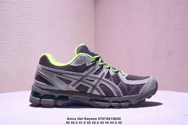 Asics Gel-Kayano 20 亚瑟士运动休闲透气专业跑鞋 采用工程弹性双层再生针织密度鞋面材质 后跟3D可视Gel缓震乳胶物料 升级Ff Blast