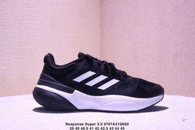 公司级Adidas Response Super 3.0 阿迪达斯 织物 运动 减震防滑耐磨 透气 低帮跑步鞋 Xm0707Q050