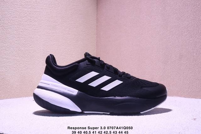 公司级Adidas Response Super 3.0 阿迪达斯 织物 运动 减震防滑耐磨 透气 低帮跑步鞋 Xm0707Q050