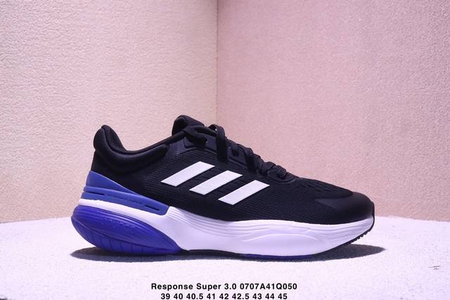 公司级Adidas Response Super 3.0 阿迪达斯 织物 运动 减震防滑耐磨 透气 低帮跑步鞋 Xm0707Q050