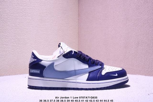 海外爆款限量发售！Travis Scott X Fragment Design X Jordan Air Jordan 1 Low Og Sp “Supreme