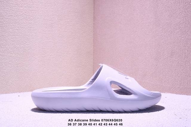 阿迪达斯Ad Adicane Slides Eva 夏季单品 休闲百搭潮流运动拖鞋 采用环保回收材质打造全新拖鞋型号Adicane Slides 采用生物基Ev