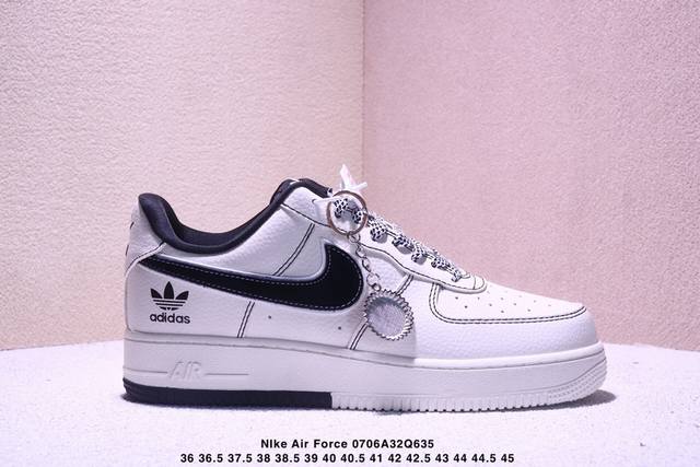 海外限量发售！公司级Nike Air Force 1 '07 Low “Lv联名 前掌蓝牛仔”空军一号 低帮 运动鞋 休闲鞋 折边针车 工艺难度大 原楦头原纸板