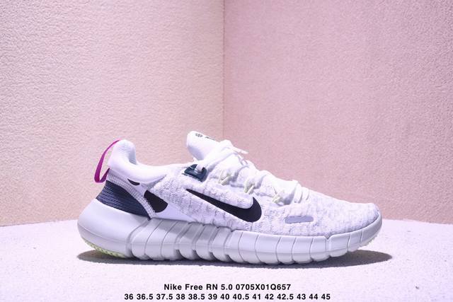 Nike 耐克 原楦原纸版开发，原装透气针织面料，搭载原比值超轻软感Eva一次射出Phylon泡棉缓震大底舒服就完事了，耐克Nike Free Rn 5.0 N