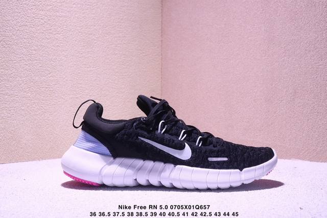 Nike 耐克 原楦原纸版开发，原装透气针织面料，搭载原比值超轻软感Eva一次射出Phylon泡棉缓震大底舒服就完事了，耐克Nike Free Rn 5.0 N