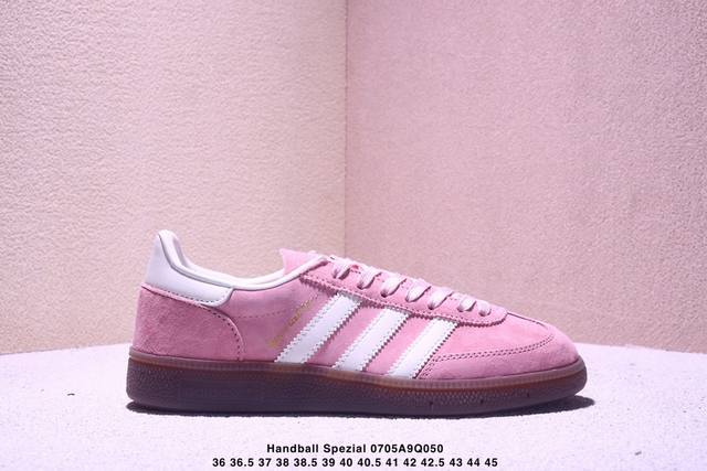 真标Adidas Handball Spezial 官方正确版本 阿迪达斯经典款 复古休闲板鞋 全鞋采用反毛皮制作 牛筋耐磨大底 承载青春情怀的板鞋 经典三条杠