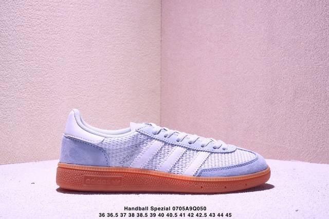 真标Adidas Handball Spezial 官方正确版本 阿迪达斯经典款 复古休闲板鞋 全鞋采用反毛皮制作 牛筋耐磨大底 承载青春情怀的板鞋 经典三条杠