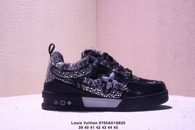 公司级Louis Vuitton Trainer Sneaker Low 全新 Lv 路易威登 休闲运动文化百搭板鞋 尺码:39-45 Xm0705Q625