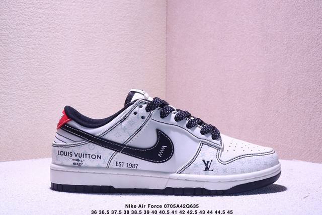 海外爆款限量发售！公司级 Nike Sb Dunk Low“Dunk-Lv夜光黑底红尾” 周年高端定制 低帮休闲板鞋 定制鞋盒 大厂纯原品质出货 超高清洁度 皮