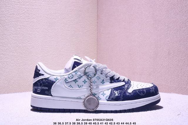 海外爆款限量发售！公司级 Travis Scott X Fragment Design X Jordan Air Jordan 1 Low Og Sp Lv联名
