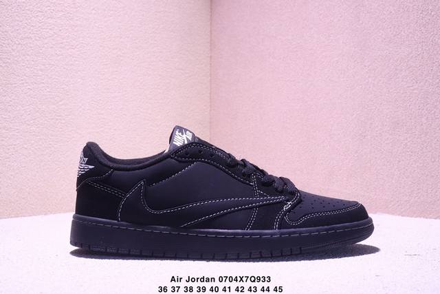 特价Aj1倒勾Travis Scott X Air Jordan 1 ” Reverse Mocha “ Aj1乔1 Ts 闪电 联名倒钩 低帮文化篮球鞋 完美