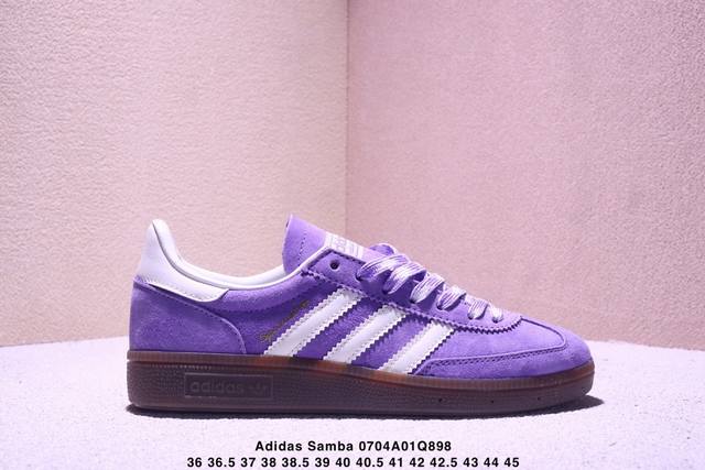 真标Adidas Originals Samba Og 桑巴舞系列 阿迪达斯 三叶草 绅士德训足球风百搭低帮休闲运动板鞋 货号:Kj5990 尺码:36 36.