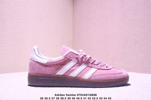 真标Adidas Originals Samba Og 桑巴舞系列 阿迪达斯 三叶草 绅士德训足球风百搭低帮休闲运动板鞋 货号:Kj5990 尺码:36 36.