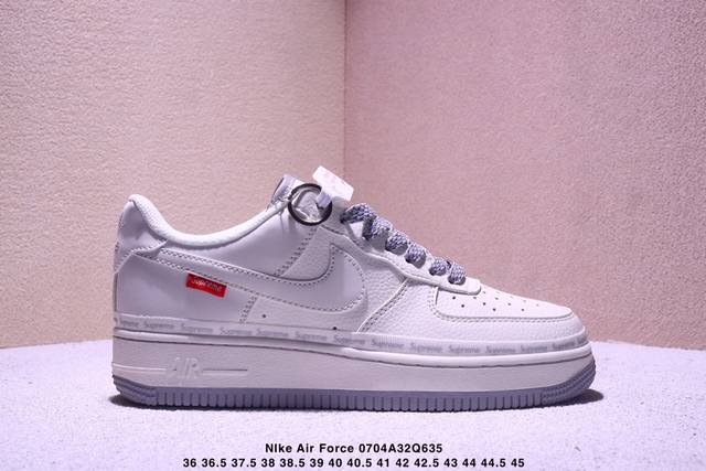 海外限量发售！公司级Nike Air Force 1 '07 Low “米黑双拼Justdoit”空军一号 低帮 运动鞋 休闲鞋 折边针车 工艺难度大 原楦头原
