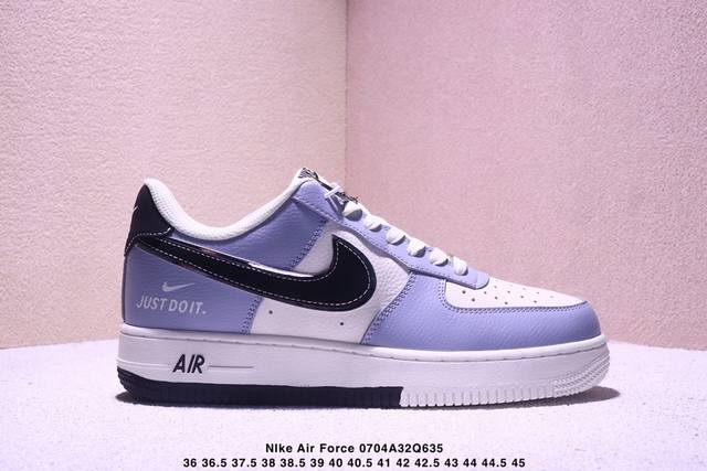 海外限量发售！公司级Nike Air Force 1 '07 Low “米黑双拼Justdoit”空军一号 低帮 运动鞋 休闲鞋 折边针车 工艺难度大 原楦头原