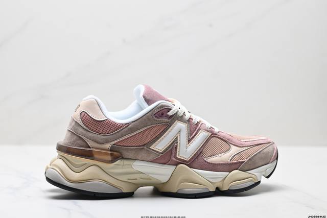 公司级New Balance 9060系列 新百伦 复古休闲运动慢跑鞋 鞋面大身由空间双格及磨砂鞋面拼接而生 采用大面积网眼以及麂皮材质覆盖鞋身 还原经典气质