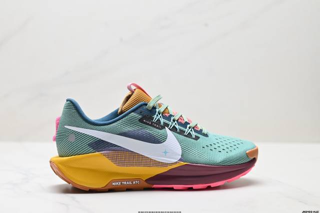 公司级Nike Reactx Pegasus Trail 5 Next Nature 越野跑步鞋 登月兼顾迅疾外观和稳固脚感 后跟覆面和中足动态支撑巧妙融合 缔