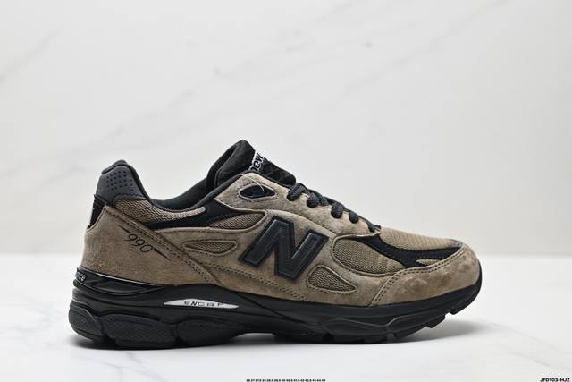 公司级New Balance Nb 990系列 新百伦 复古网面 织物猪皮 低帮 休闲跑步鞋 货号:M990Te3 尺码:36 37 37.5 38 38.5