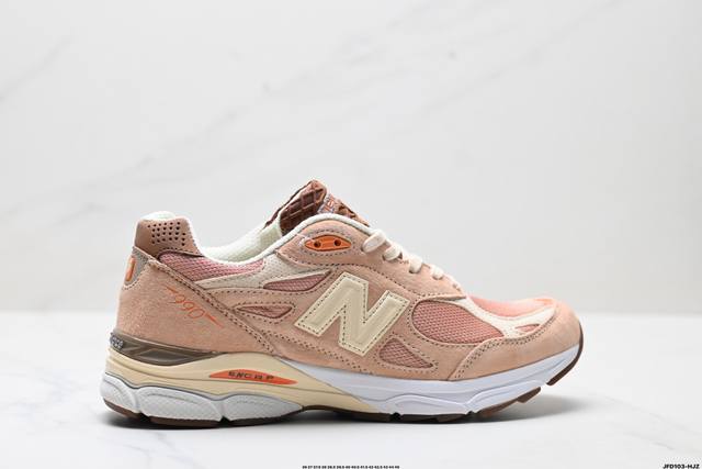 公司级New Balance Nb 990系列 新百伦 复古网面 织物猪皮 低帮 休闲跑步鞋 货号:M990Te3 尺码:36 37 37.5 38 38.5
