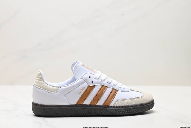 真标Adidas Originals Samba Og 桑巴舞系列 阿迪达斯 三叶草 绅士德训足球风百搭低帮休闲运动板鞋 货号:Jr0912 尺码:36 36.