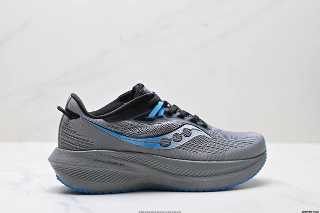 公司级Saucony Triumph 21 索康尼胜利 旗舰级缓震 慢跑减震透气 低帮训练跑步鞋 货号:S20881-111 尺码:36 36.5 37.5 3