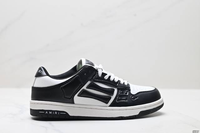 真标Amiri Skeleton Low-Skel Top Sneakers 埃米尔骨骼系列 低帮 经典百搭休闲运动板鞋 尺码:36-45 Id:Jjf534-
