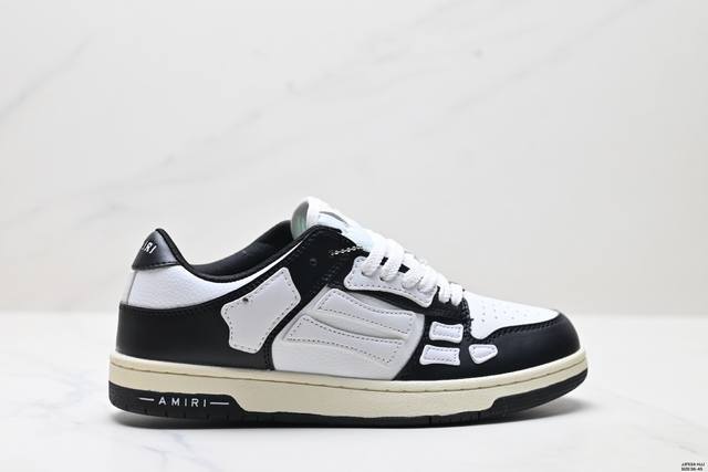真标Amiri Skeleton Low-Skel Top Sneakers 埃米尔骨骼系列 低帮 经典百搭休闲运动板鞋 尺码:36-45 Id:Jjf534-