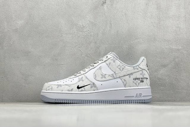 Nike Air Force 1'07 Low Lv联名 灰牛仔 空军一号低帮休闲板鞋 #原楦头原纸板 原装鞋盒 定制五金配件 内置全掌气垫 原厂鞋底 货号：S