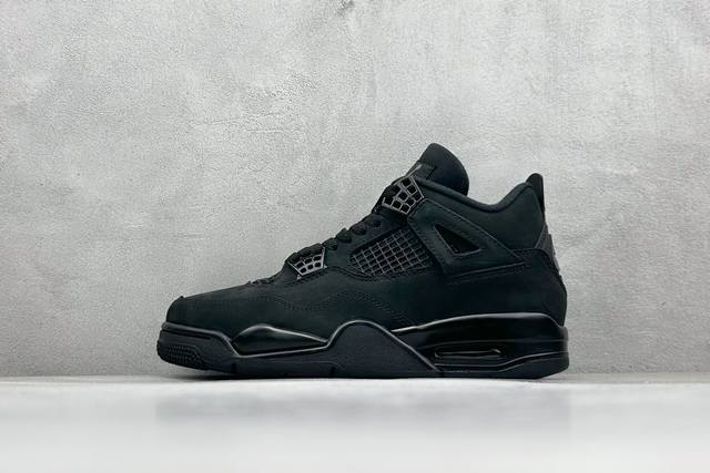 Air Jordan Aj4 Retro 黑猫 原楦原纸板同源开发 完美呈现乔4的版型 内侧正确双色网格 还原细节 正确气垫颜色 正确网格工艺 正确拉帮工艺 全