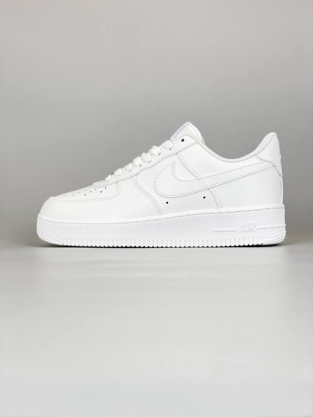 超级福利 核心放店 超高性价比 最强销量性价比版本 Nk Air Force 1 空军全白 纯白色 客供模具、原材料，原楦头纸板 防尘纸 原厂鞋带+Rfid环扣
