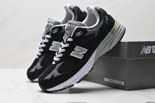 公司级New Balance新百伦Nb Made In Usa Mr993系列美产血统经典复古休闲运动百搭老爹跑步鞋 采用台产猪巴革及透气网眼材质 6层组合底模