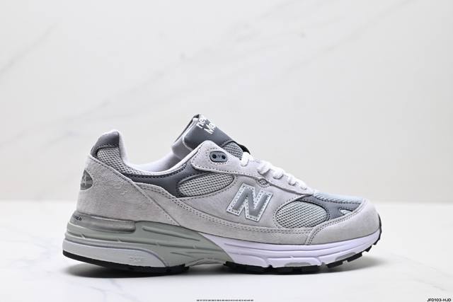 公司级New Balance新百伦Nb Made In Usa Mr993系列美产血统经典复古休闲运动百搭老爹跑步鞋 采用台产猪巴革及透气网眼材质 6层组合底模