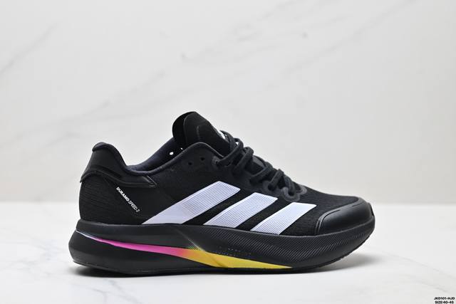 公司级Adidas Adizero Duramo Speed 2 阿迪达斯 网面透气 轻盈跑鞋 主打的科技还是非常让人期待 Cloudfoam是另一种减震科技