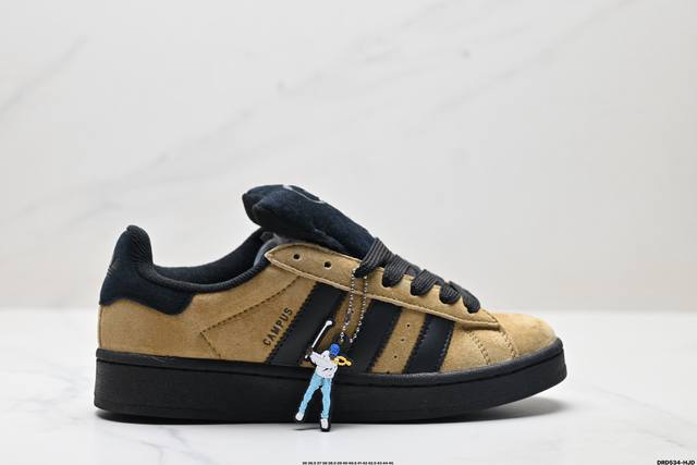 真标Adidas Originals Campus 00S 学院系列 面包风经典复古低帮百搭休闲运动板鞋 货号:Jh8998 尺码:36 36.5 37 38