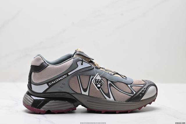 公司级Salomon萨洛蒙 Xt-Whisper 时尚 舒适減震防滑耐磨 低帮跑步鞋 鞋面采用Sensifit贴合技术 全方位贴合包裹脚型 鞋跟部鞋底牵引设计