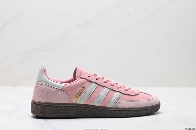 公司级Adidas Handball Spezial 官方正确版本 阿迪达斯经典款 复古休闲板鞋 全鞋采用反毛皮制作 牛筋耐磨大底 承载青春情怀的板鞋 经典三条