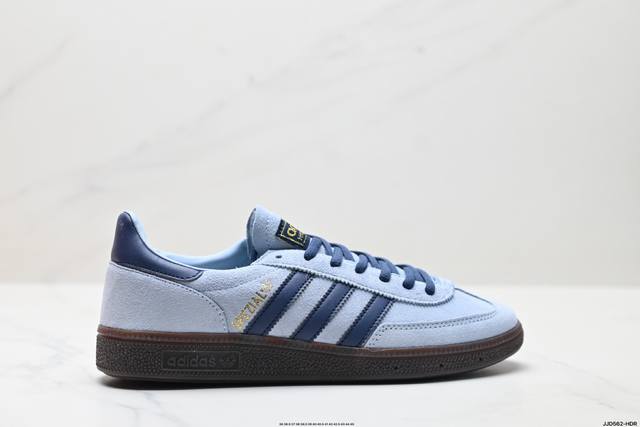 公司级Adidas Handball Spezial 官方正确版本 阿迪达斯经典款 复古休闲板鞋 全鞋采用反毛皮制作 牛筋耐磨大底 承载青春情怀的板鞋 经典三条