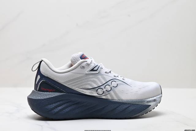 公司级Saucony Triumph 22 索康尼胜利 旗舰级缓震 慢跑减震透气 低帮训练跑步鞋 货号:S20964-203 尺码:36 36.5 37.5 3