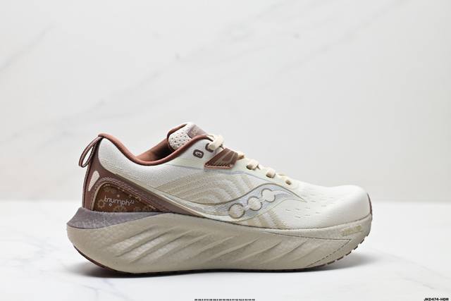 公司级Saucony Triumph 22 索康尼胜利 旗舰级缓震 慢跑减震透气 低帮训练跑步鞋 货号:S20964-203 尺码:36 36.5 37.5 3