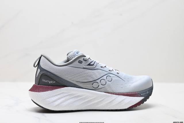 公司级Saucony Triumph 22 索康尼胜利 旗舰级缓震 慢跑减震透气 低帮训练跑步鞋 货号:S20964-203 尺码:36 36.5 37.5 3