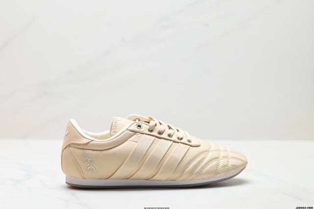 公司级Adidas Originals Taekwondo 阿迪达斯 运动舒适 防滑耐磨包裏性低帮 训练鞋 货号:Js3317 尺码:35.5 36 36.5