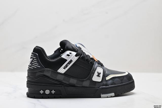 真标Louis Vuitton Trainer Sneaker Low 全新 Lv 路易威登 休闲运动文化百搭板鞋 尺码:36-45 Id:Jed355-Hdr