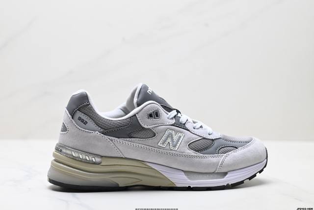 公司级New Balance Nb 992系列 新百伦 美产血统经典复古休闲运动百搭老爹跑步鞋 采用台产猪巴革及透气网眼材质 6层组合底模 缓震中底 超级碳胶耐