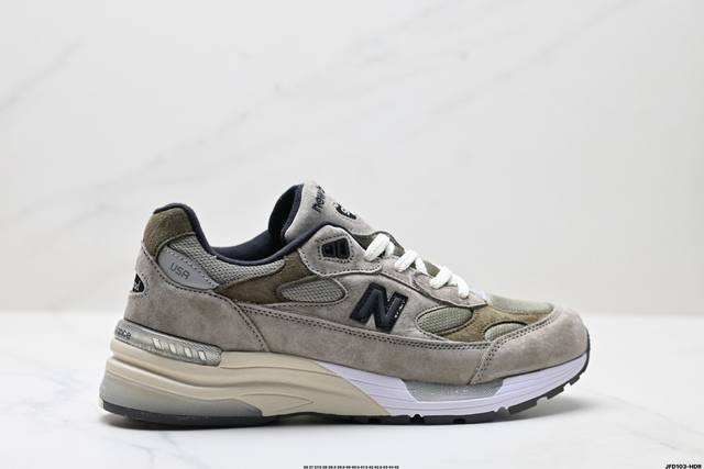 公司级New Balance Nb 992系列 新百伦 美产血统经典复古休闲运动百搭老爹跑步鞋 采用台产猪巴革及透气网眼材质 6层组合底模 缓震中底 超级碳胶耐