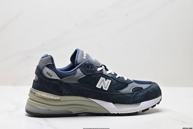 公司级New Balance Nb 992系列 新百伦 美产血统经典复古休闲运动百搭老爹跑步鞋 采用台产猪巴革及透气网眼材质 6层组合底模 缓震中底 超级碳胶耐