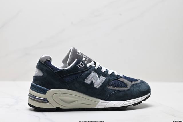 公司级New Balance Nb 990系列 新百伦 复古网面 织物猪皮 低帮 休闲跑步鞋 货号:M990Nv2 尺码:36 37 37.5 38 38.5