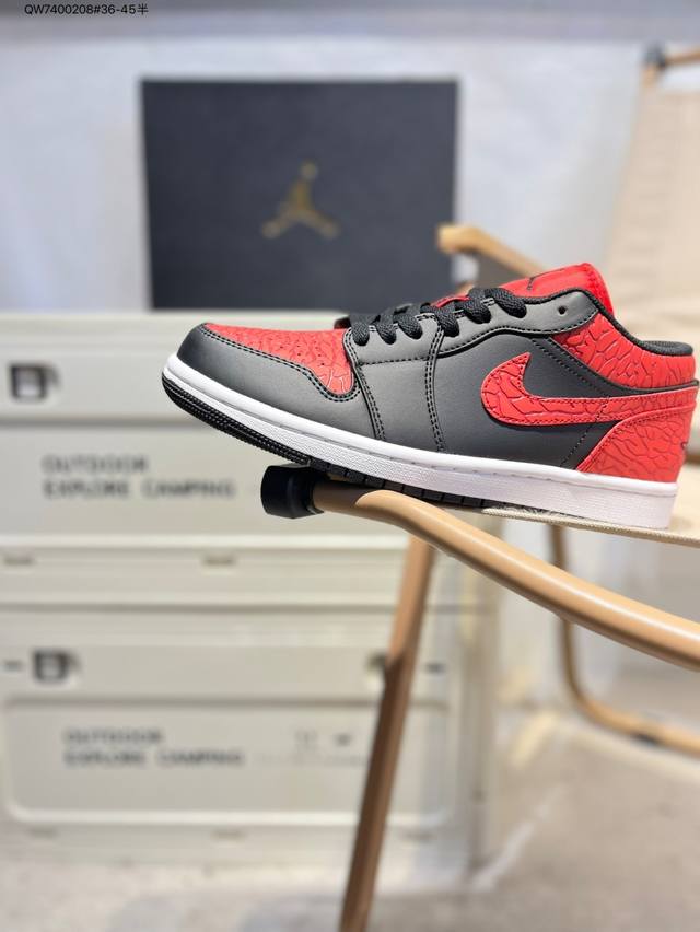 公司级头层皮乔丹Air Jordan 1 Low Aj1低帮系列篮球鞋 官方同步配色 原装级产物 #拒绝公底 立体鞋型 细节完美 高清洁度553558 Qw74