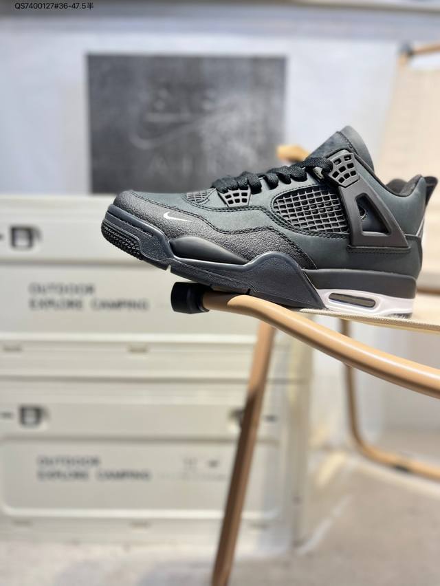 Nigel Sylvester X Air Jordan 4 Og Brick By Brick Aj4 砖红 #鞋款配色有着醒目的橙红色调，多种皮革材质的应用