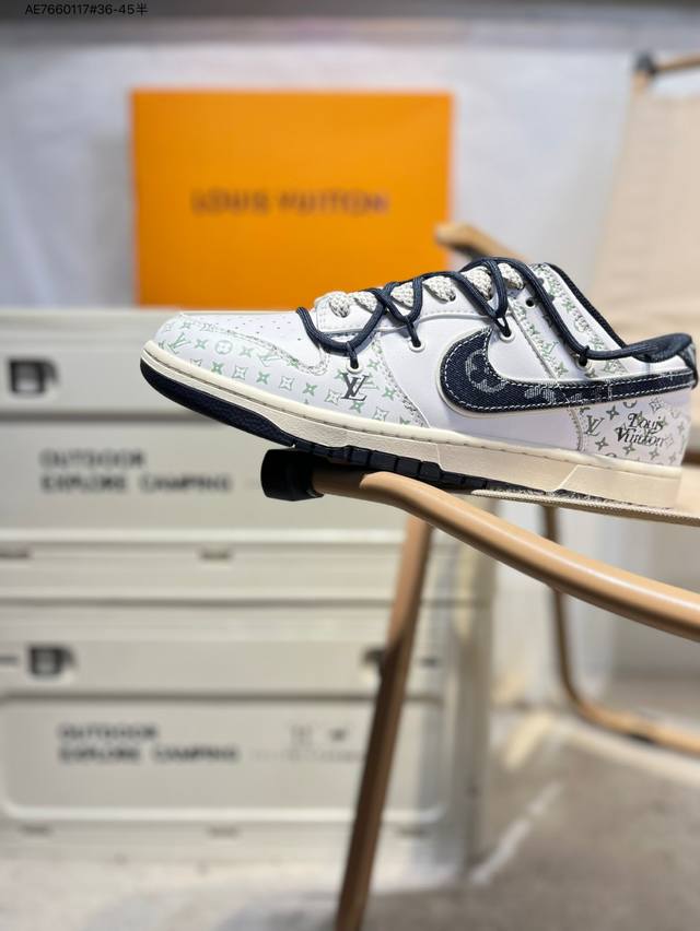 Lv X Nike Sb Dunk Low 大厂出品 极力推荐 新配色 原装头层材料 独家版型蒸餾加工 帶來的是更好的视觉和脚感体验 大厂纯原品质出货 清洁度